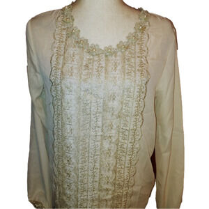 NWT Romantic Retro Blouse L